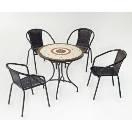 SET MALAYA 90/4 (MESA 90+4 SILLONES)