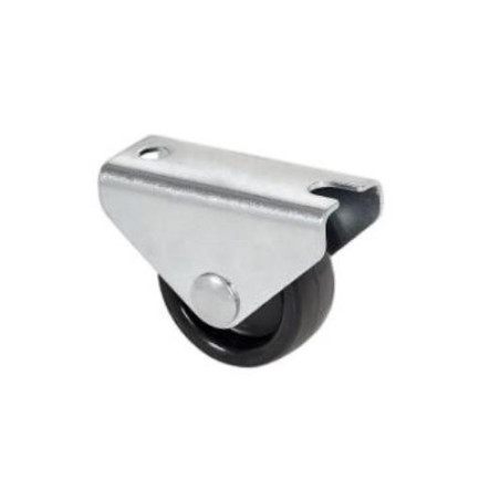 RUEDA FIJA DE POLIPROPILENO NEGRA 30MM