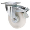 RUEDA GIRATORIA FRENO POLIAMIX BLANCO 100MM