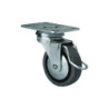 RUEDA GIRATORIA GOMA GRIS 60 MM. 1-0400