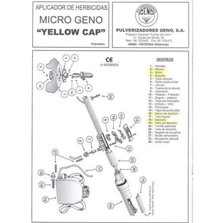 CABEZAL CON MOTOR CON DIFUSOR 304
