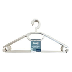 LOTE 10 PERCHAS PLASTICO GANCHO GIRATORIO 40CM