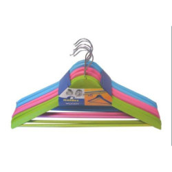 LOTE 6 PERCHAS MADERA COLORES 9301/6