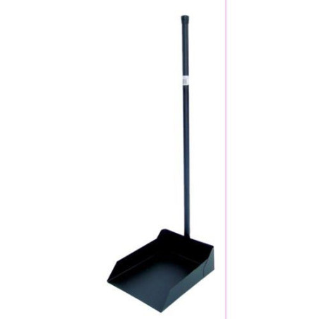 RECOGEDOR METALICO NEGRO MANGO DE 76CM. 71300