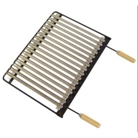 PARRILLA BARBACOA INOX. 60X41CM. 71625