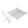 PARRILLA DOBLE INOX. 18/8 35X40CM. 2682