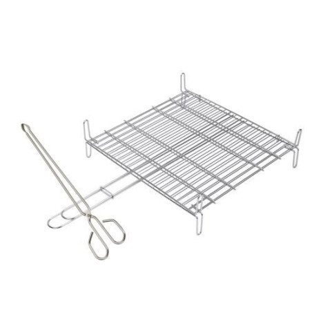 PARRILLA DOBLE INOX. 18/8 40X45CM. 2685