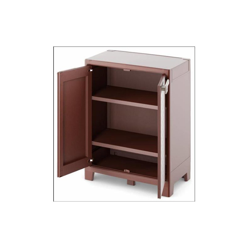 ARMARIO BAJO 80X44X100 MARRON 09762BRC