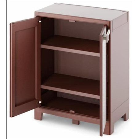 ARMARIO BAJO 80X44X100 MARRON 09762BRC