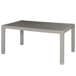 MESA ELEGANTE RATAN TAUPE 150X90X72 CM 4090-02