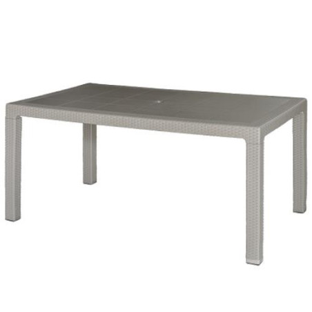 MESA ELEGANTE RATAN TAUPE 150X90X72 CM 4090-02