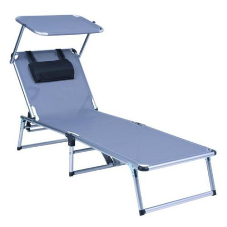 CAMA CON PARASOL GRIS 1043ALF-0074
