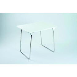 MESA ALUMINIO PLEGABLE BLANCA 80X60 117AL