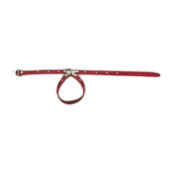 PETRAL CUERO CON CASCABEL 02004