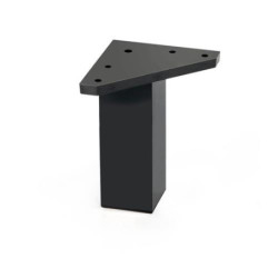 PATA MUEBLE CUADRADA ABS 40X100MM NEGRA 50013NE