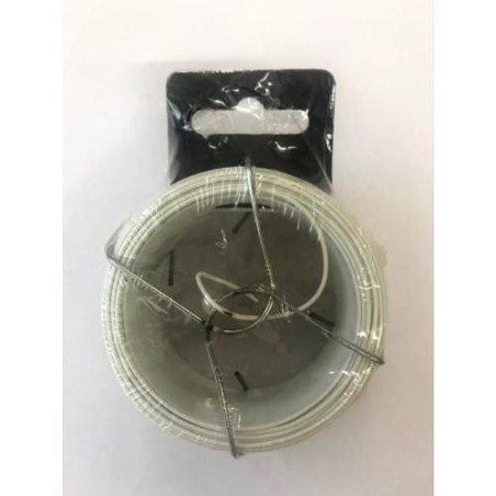 ALAMBRE PLASTIFICADO 1,1/1,6MM BLANCO R-50M