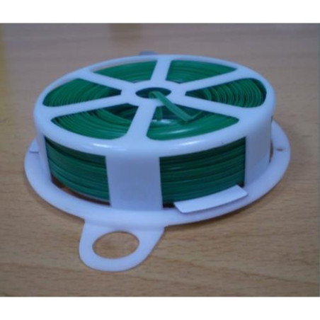 ALAMBRE PLASTIFICADO 0,7/1,2MM VERDE R-50M