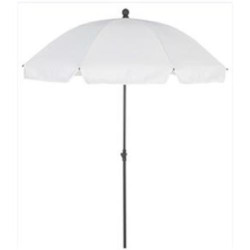 PARASOL BLANCO 2 METROS DIAMETRO 8 VARILLAS 180GR