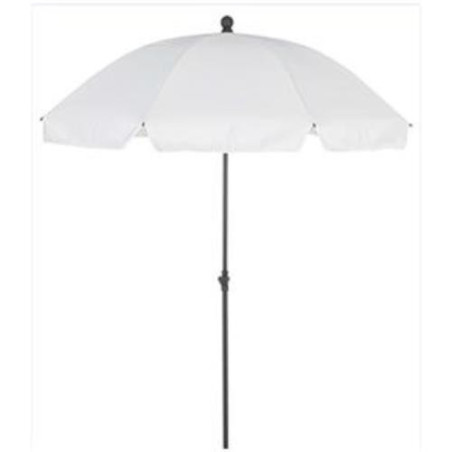 PARASOL BLANCO 2 METROS DIAMETRO 8 VARILLAS 180GR