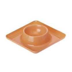 COMEDERO WALL OFF PETS CLUB PEQUEÑO NARANJA 11590