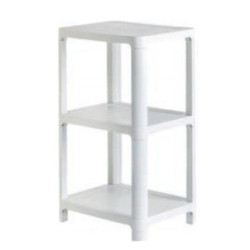 ESTANTERIA RECTANGULAR KLAR 3 S GRIS CLARO
