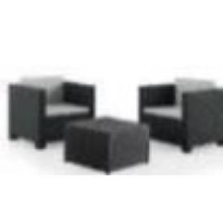 SET DE JARDIN DIVA TETE A TETE GRAFITO