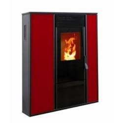 ESTUFA PELLET 14,30KW. ALICE ROJO E7000