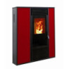 ESTUFA PELLET 14,30KW. ALICE ROJO E7000