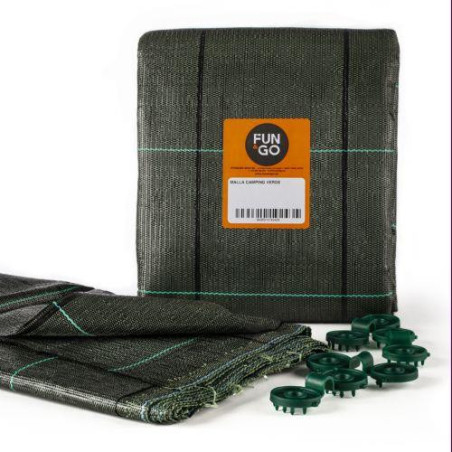 MALLA SUELO CAMPING VERDE 3X6M (B) 50050