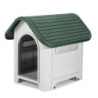 CASETA PARA PERROS RESINA KIRA GREEN KZT1005