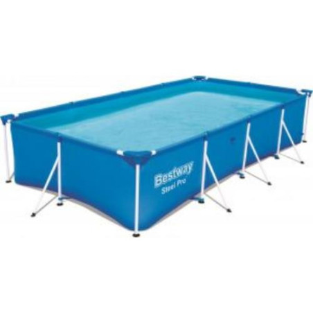 PISCINA DESMONTABLE RECTANGULAR AZUL STEEL PRO