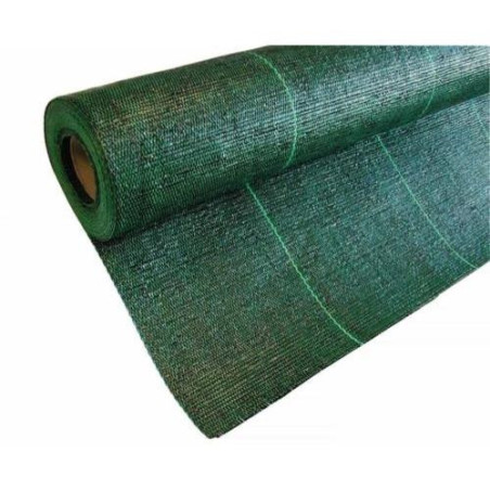 MALLA ANTIHIERBAS VERDE 100GR 2X10M. 213053