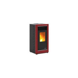 ESTUFA DE PELLET GRAZ S PLUS COLOR ROJO - G2000PS