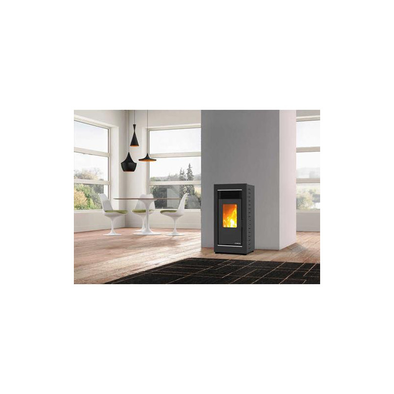 ESTUFA DE PELLET WIEN S PLUS COLOR NEGRO - G3002P