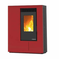 ESTUFA DE PELLET WELS COLOR ROJO - G4000L