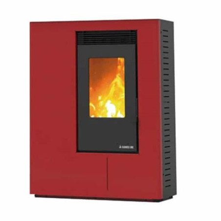 ESTUFA DE PELLET WELS COLOR ROJO - G4000L