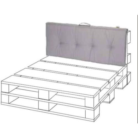 COJIN LIVING PALETT 120X47X7 GRIS 990156