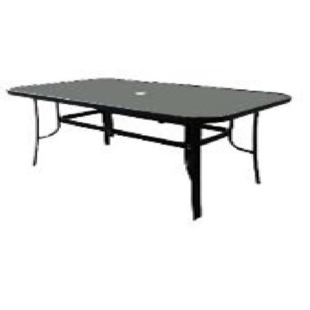 MESA FIJA DE ACERO Y TABLERO CRISTAL 150X90 MESA FIJA DE ACERO Y TABLERO CRISTAL 150X90