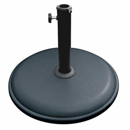 PIE PARASOL 15KG EN HORMIGON COLOR NEGRO
