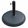 PIE PARASOL 15KG EN HORMIGON COLOR NEGRO