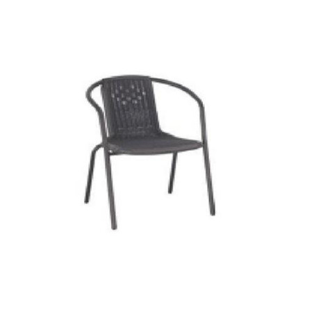 SILLA APILABLE GEMMA DE ACERO GRIS ANTRACITA