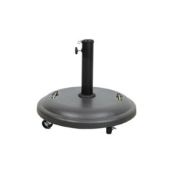 PIE PARASOL 25KG. HORMIGON CON RUEDAS ANTRACITA