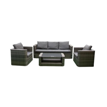 SET JARDIN 5 PLAZAS DALIA RESINA TRENZADA ANTRA.