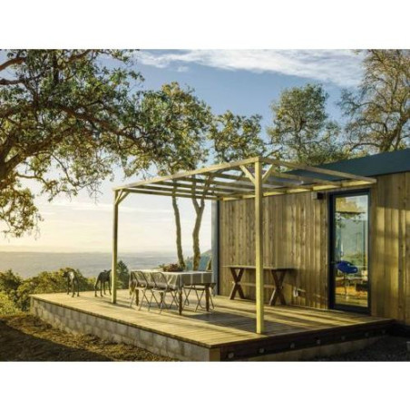 PERGOLA CARMEN ADOSADA 300X250 PMA001325