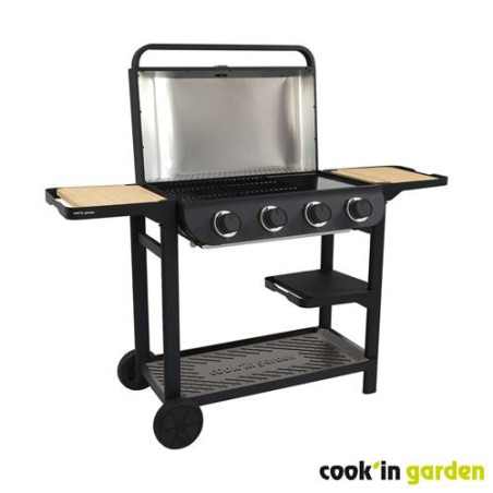 BARBACOA GAS C/PLANCHA FLAVO 76SC CON CARRO AM084T