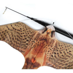 ESPANTAPAJAROS HALCON + MASTIL TELESCOPICO 5M.