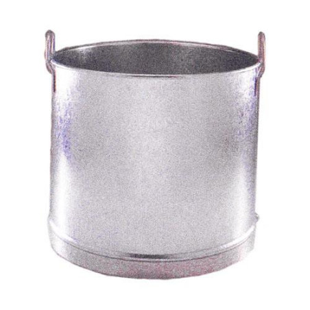 CUBO RECTO GALVANIZADO 2 ASAS LATERALES 12 18 L.