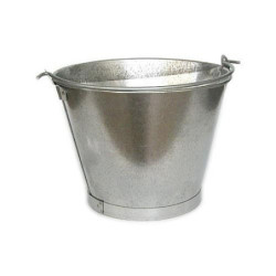 CUBO CONICO 10 L. GALVANIZADO 12
