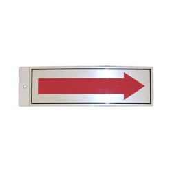 SILUETA ALUMINIO FLECHA ROJA 014