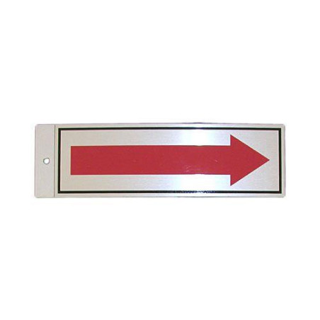SILUETA ALUMINIO FLECHA ROJA 014